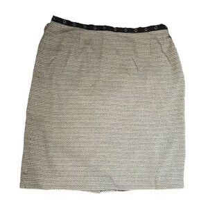 Norton McNaughton Women's Size 14 Pencil Skirt Abstract Geo‎ Print Faux Snaps